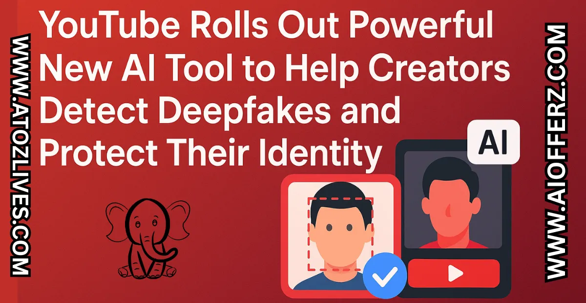 You are currently viewing YouTube AI deepfake detection tool: YouTube Rolls Out Powerful New AI Tool to Help Creators Detect Deepfakes and Protect Their Identity