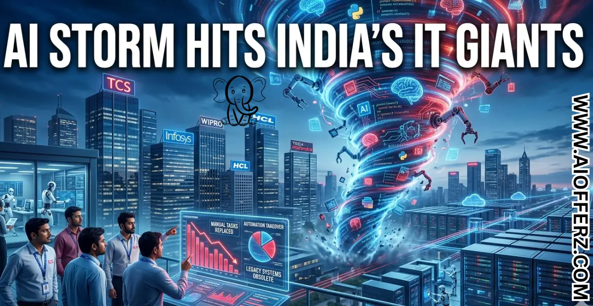 You are currently viewing Perfect AI Storm Is Bearing Down on India’s Outsourcing Giants