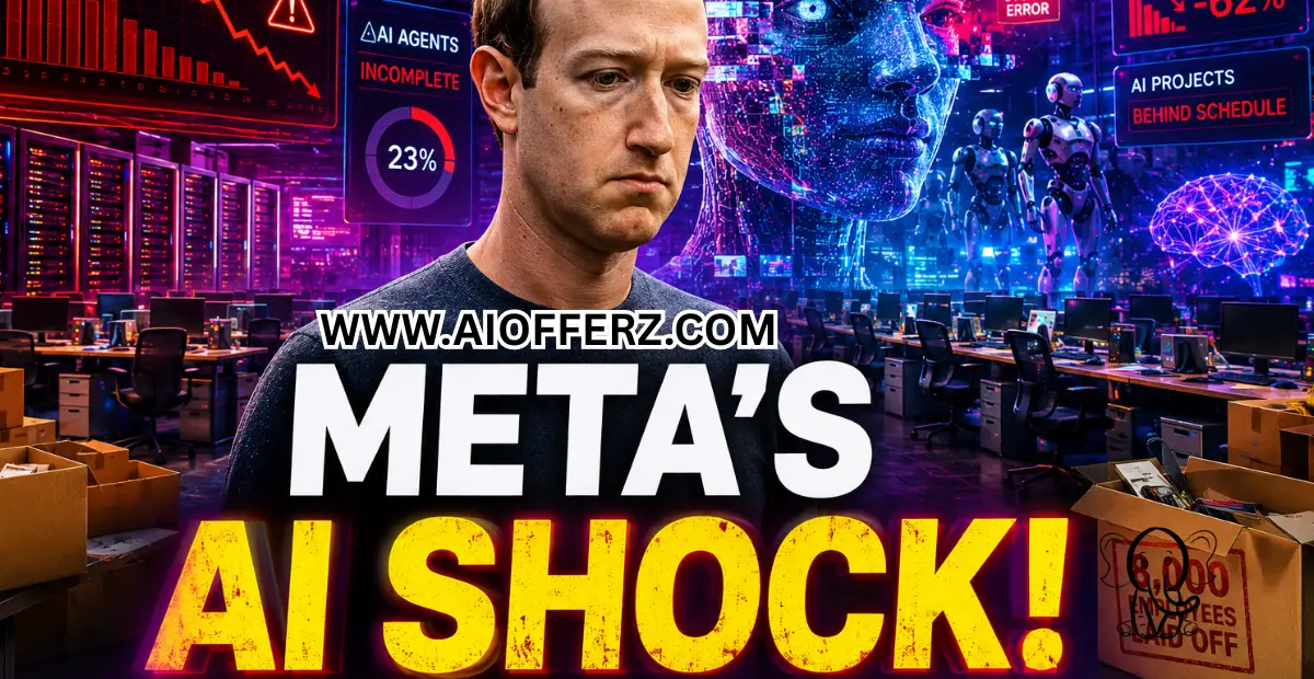 You are currently viewing After Laying Off 8,000 Employees, Zuckerberg Admits Meta’s AI Agents Are Progressing Slower Than Expected