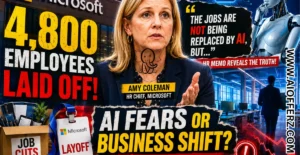 Read more about the article As Microsoft Lays Off 4,800 Employees, HR Head Amy Coleman Says Jobs Are Not Being Replaced by AI