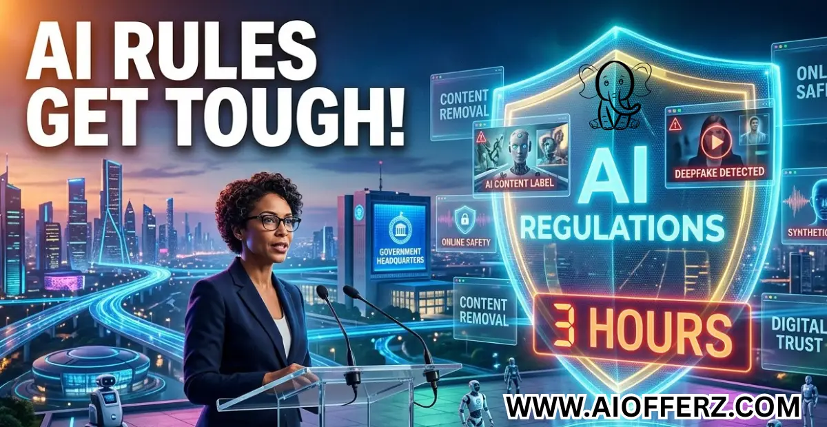 You are currently viewing Title: Govt Tightens Rules on AI-Generated Content, Cuts Removal Deadline to Just 3 Hours