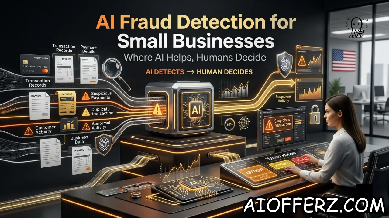 You are currently viewing AI Fraud Detection for U.S. Small Businesses: Where Automation Helps and Where Humans Still Need to Decide