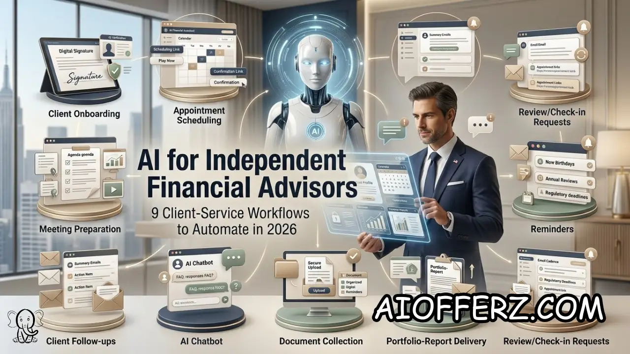 You are currently viewing AI for Independent Financial Advisors: 9 Client-Service Workflows Worth Automating in 2026