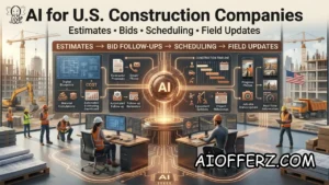 Read more about the article AI for U.S. Construction Companies: Automating Estimates, Bid Follow-Ups, Scheduling and Field Updates