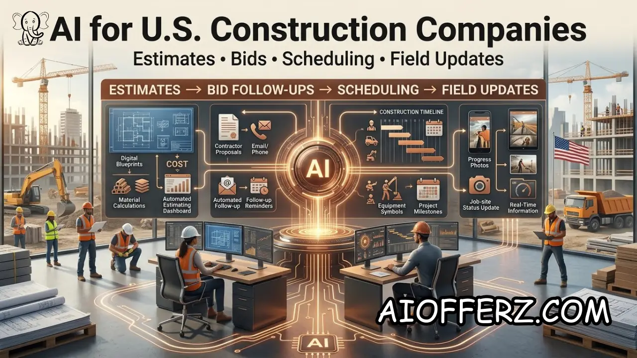 You are currently viewing AI for U.S. Construction Companies: Automating Estimates, Bid Follow-Ups, Scheduling and Field Updates