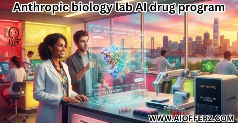 Anthropic biology lab AI drug program